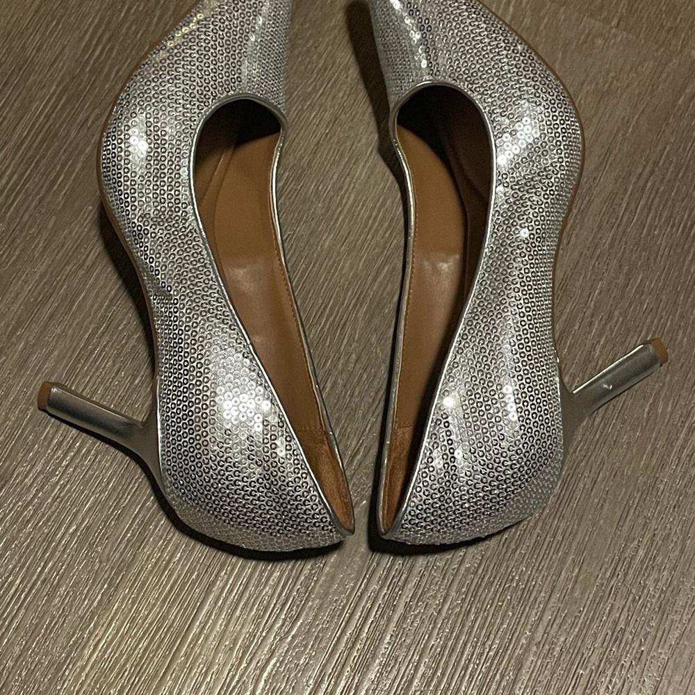 Nordstrom Rack Rk Paige Fab silver sequins Pumps - Picture 3 of 5